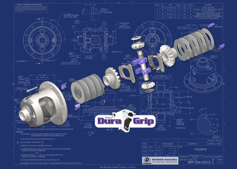 Yukon Gear Dura Grip Positraction For Ford 8.8in w/ 31 Spline Axles