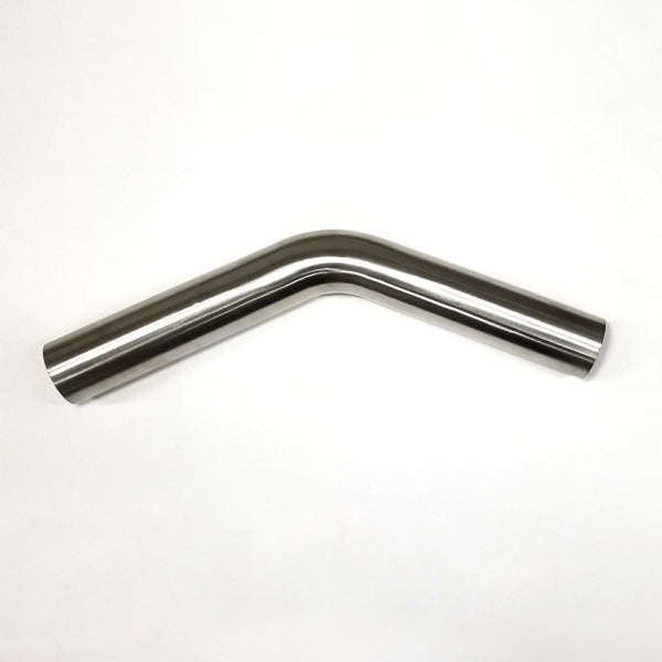 Stainless Bros 1.50in Diameter 1.5D / 2.25in CLR 45 Degree Bend 6.5in leg/6.5in leg Mandrel Bend