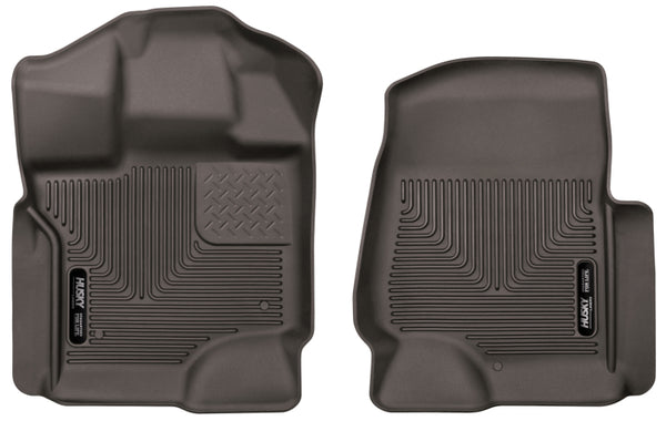 Husky Liners 15-17 Ford F-150 SuperCrew Cab X-Act Contour Cocoa Front Floor Liners