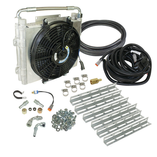 BD Diesel Xtrude Double Stacked Transmission Cooler Kit - Universial 1/2in Tubing