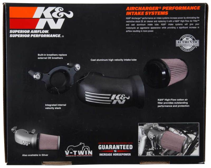 K&N 17-18 Harley Davidson Touring Models Performance Air Intake System