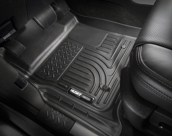 Husky Liners 2012 Dodge Ram 1500/2500/3500 Crew Cab WeatherBeater Combo Black Floor Liners