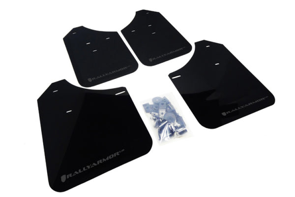 Rally Armor 02-07 Subaru WRX/STI/RS/2.5i (wagons req mod) UR Black Mud Flap w/ Grey Logo