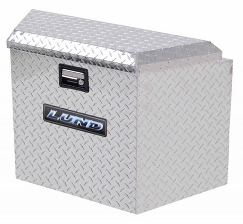 Lund Universal Aluminum Trailer Tongue Storage Box - Brite