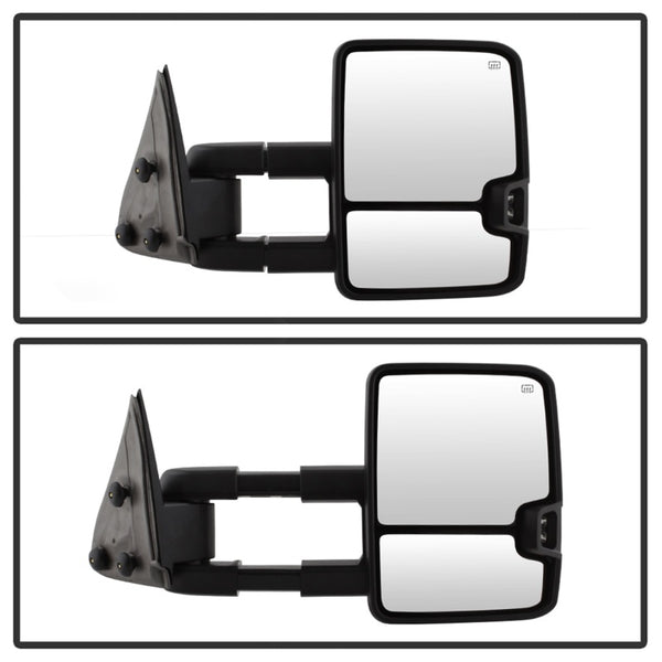 xTune Chevy Silverado 03-06 G2 Heated Amber LED Signal Telescoping Mirrors MIR-CS03S-G2-PWH-AM-SET