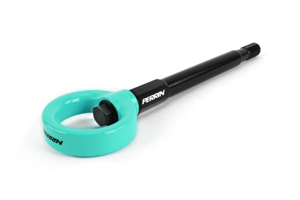 Perrin 08-14 Subaru WRX/STI Tow Hook Kit (Front) - Hyper Teal