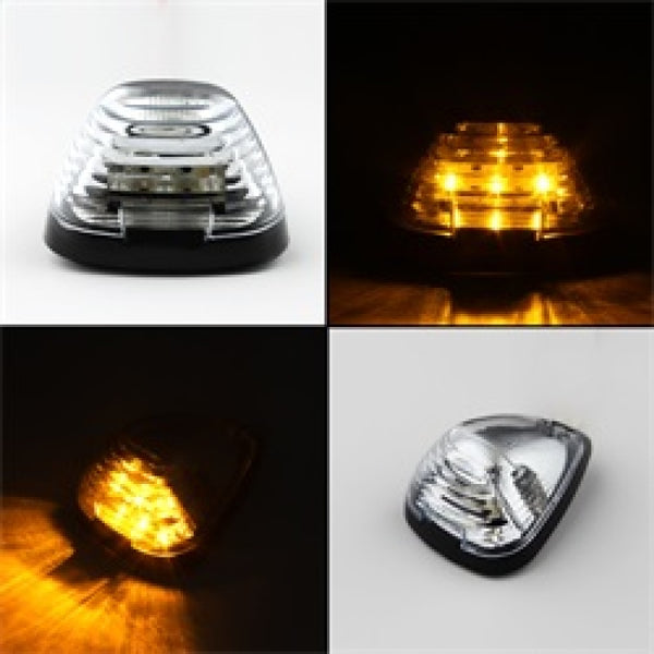 Xtune Ford Super Duty F250-F550 99-15 Amber LED Cab Roof Lights Clear ACC-LED-FDSD99-CR-C