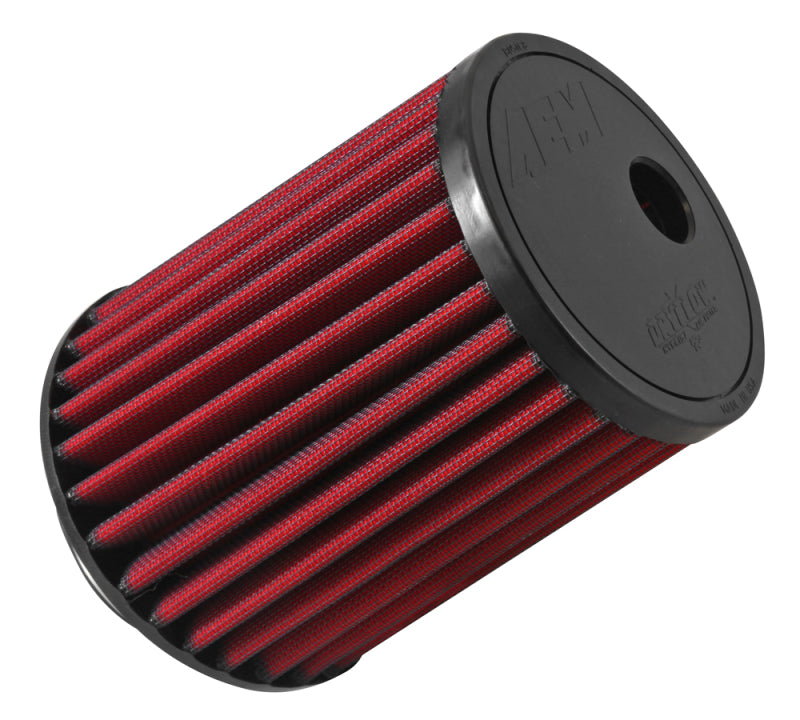 AEM DryFlow Air Filter 3-1/4in Flg / 6-1/16in B-OD / 5-1/4in T-OD / 7-1/8in H w/Hole (Special Order)