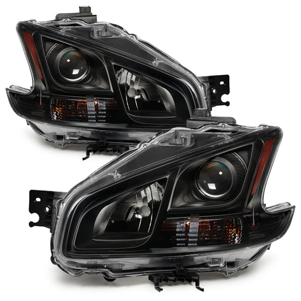 xTune Nissan Maxima 09-14 OEM Style Headlights - Black HD-JH-NM09-AM-BK