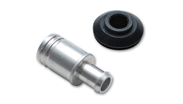 Vibrant 16mm (5/8in) O.D. Aluminum Vacuum Hose Fitting (includes Rubber Grommet)