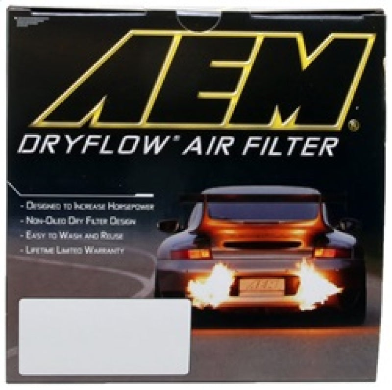 AEM Dryflow 3.625in X 7.25in. Round Straight Air Filter