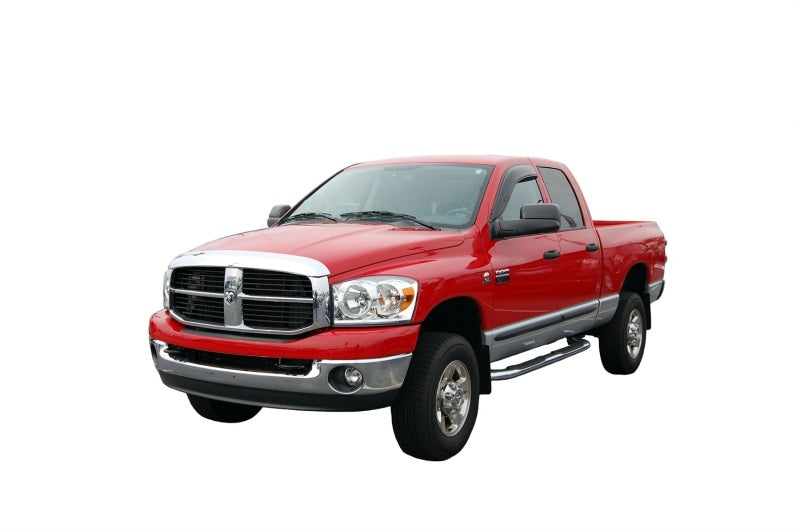 AVS 02-08 Dodge RAM 1500 Quad Cab Aerovisor Front Outside Mount Window Deflector 2pc - Smoke