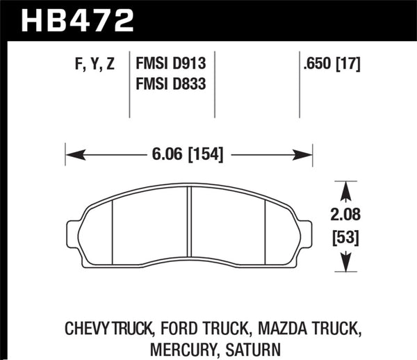 Hawk LTS Street Brake Pads