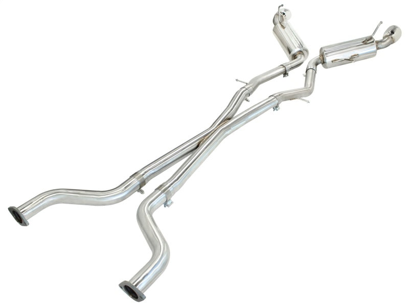 aFe Takeda 2.5inch SS Exhaust Cat-Back 09-13 Nissan 370Z V6 3.7L Polished Tips