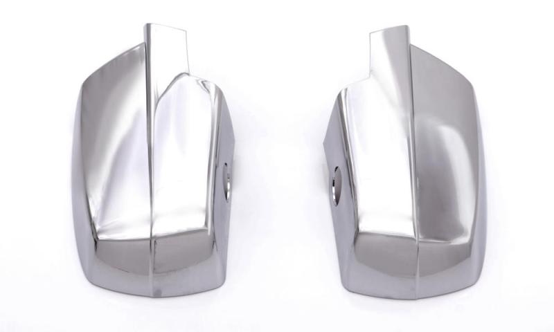 AVS 14-18 Chevy Silverado 1500 (w/Light Holes) Mirror Covers 2pc - Chrome