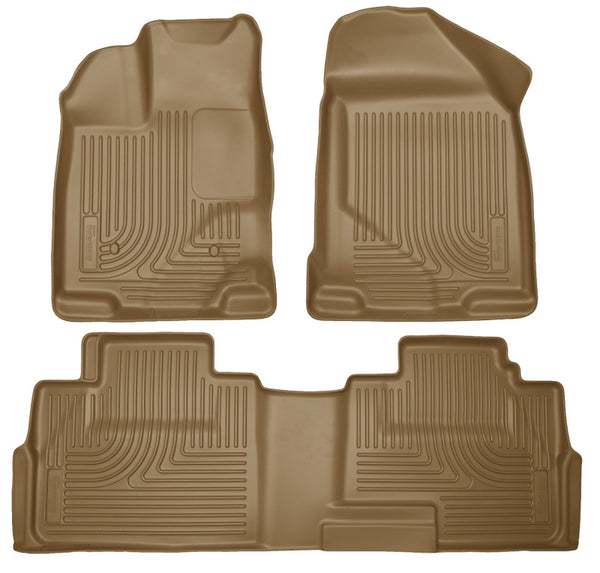 Husky Liners 07-13 Ford Edge / 07-13 Lincoln MKX Weatherbeater Tan Front & 2nd Seat Floor Liners