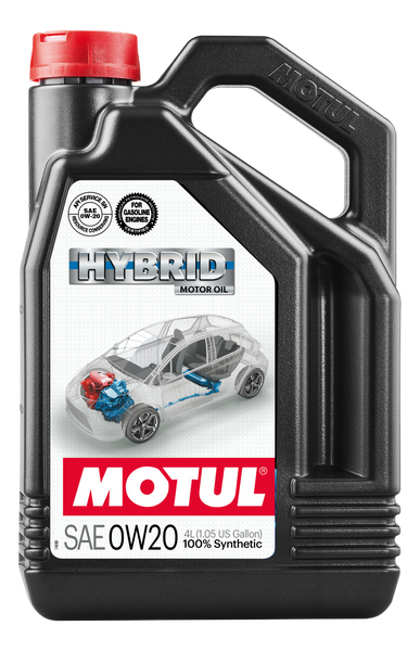 Motul 4L Hybrid Synthetic Motor Oil - 0W20