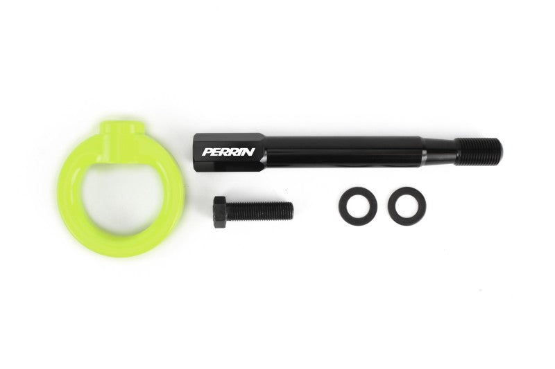 Perrin Tow Hook Kit - Front 13-18 Subaru Forester - Neon Yellow