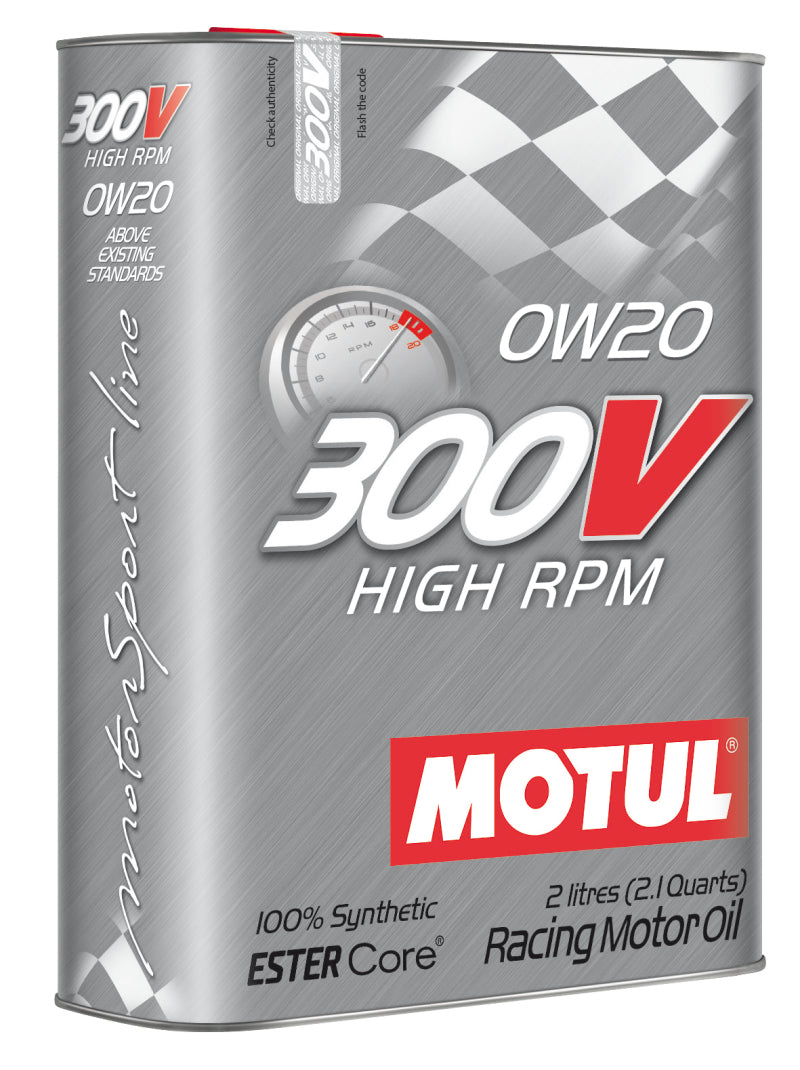 Motul 2L Synthetic-ester Racing Oil 300V HIGH RPM 0W20