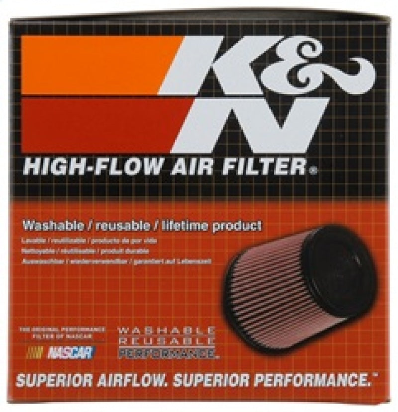 K&N Universal Chrome Filter Oval Tapered 5.375in Base O/S W x 3.313in Top O/S W x 5.313in H