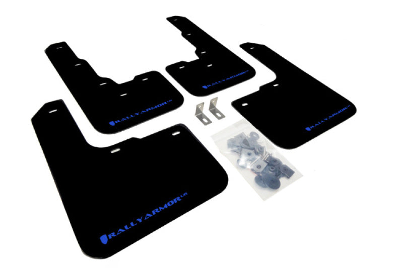 Rally Armor 2013-2016 Dodge Dart UR Black Mud Flap w/ Blue Logo