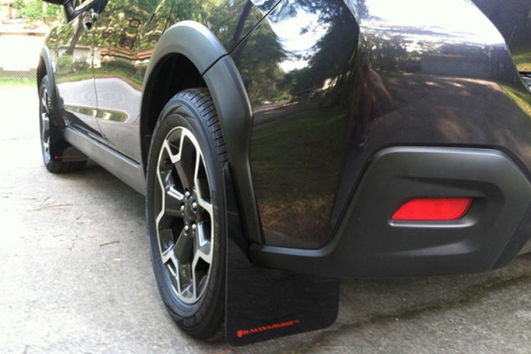 Rally Armor 13+ Subaru XV Crosstrek Red Mud Flap w/ White Logo