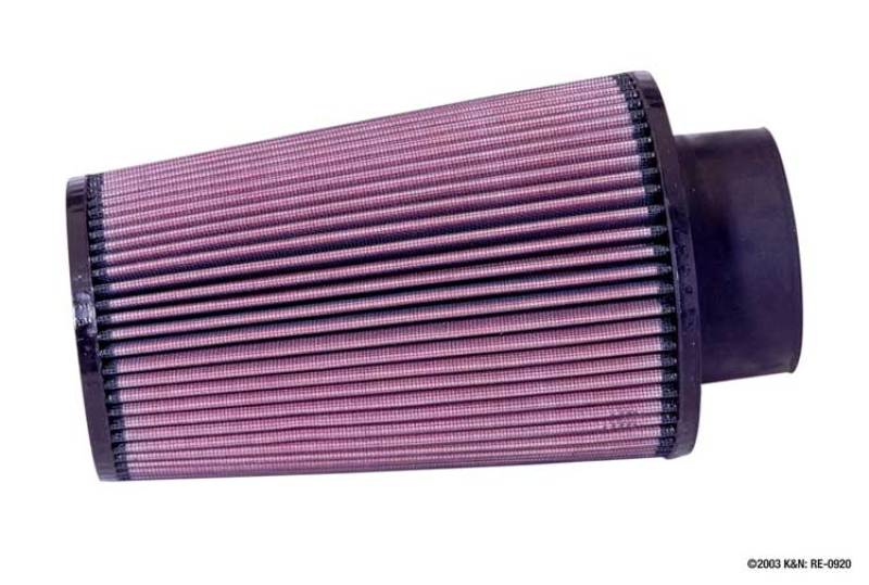 K&N Universal Rubber Filter 3 1/2inch ID FLG / 6inch Base / 4-5/8inch Top / 9inch Height