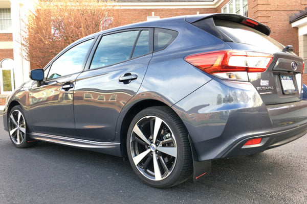 Rally Armor 2017+ Subaru Impreza UR Black Mud Flap w/ Red Logo