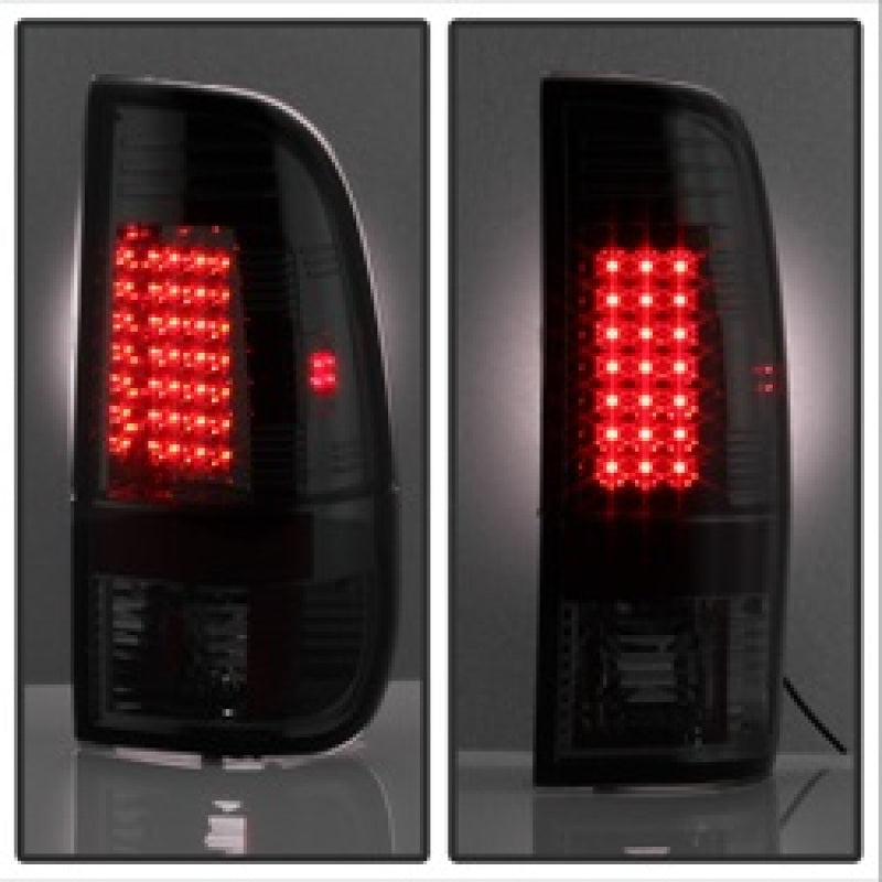 Spyder Ford F150 side 97-03/F250/350 Super Duty 99-07 LED Tail Lights Smke ALT-YD-FF15097-LED-SM