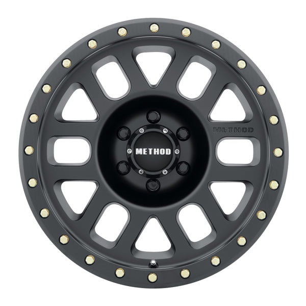 Method MR309 Grid 17x8.5 0mm Offset 6x135 94mm CB Matte Black Wheel