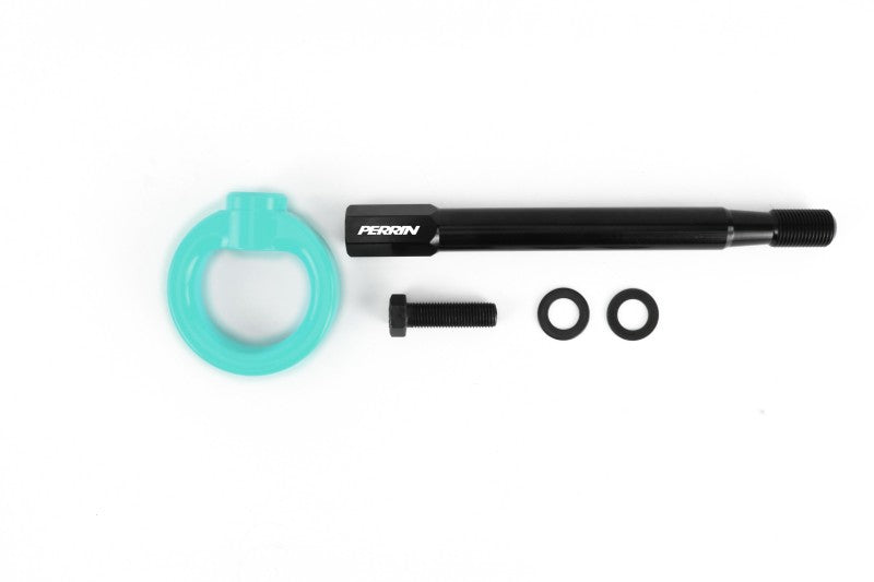 Perrin 08-14 Subaru WRX/STI Tow Hook Kit (Front) - Hyper Teal