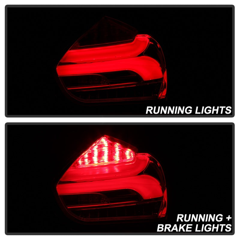 Spyder 15-17 Ford Focus Hatch LED Tail Lights w/Indicator/Reverse - Red Clr (ALT-YD-FF155D-LED-RC)