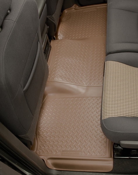 Husky Liners 04-08 F-150 Super Crew Cab/Lincoln Mark LT Classic Style 2nd Row Tan Floor Liners