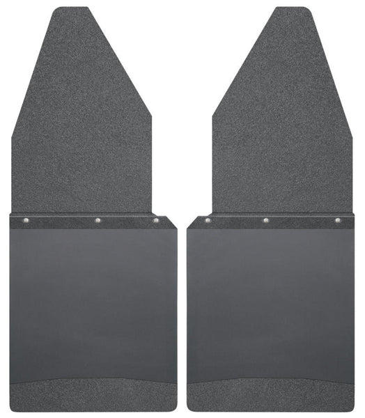 Husky Liners Ford 88-16 F-150/88-99 F-250 12in W Black Top & Weight Kick Back Front Mud Flaps