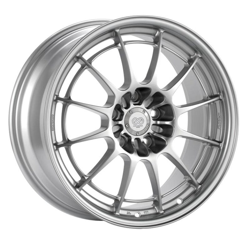 Enkei NT03+M 18x10 5x120 25mm Offset 72.6mm Bore Silver Wheel