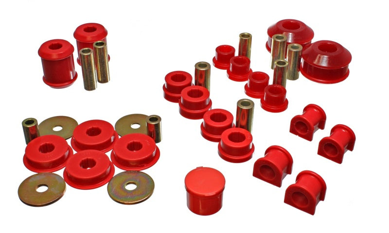 Energy Suspension 03-05 Mitsubishi Lancer EVO 8 Red Hyper-flex Master Bushing Set