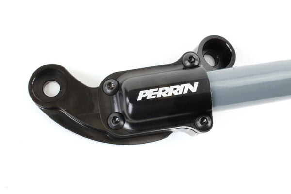 Perrin Honda Civic Type R / Si Front Strut Brace - Metallic Silver w/ Black Feet