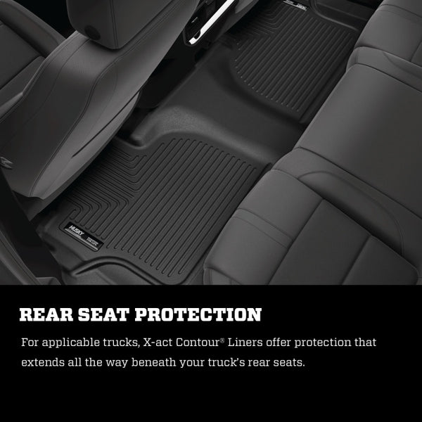 Husky Liners 2018 Jeep Wrangler 4 Door X-Act Contour Black Floor Liners (2nd Seat)