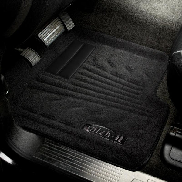 Lund 07-17 Ford Expedition Catch-It Carpet Front Floor Liner - Black (2 Pc.)