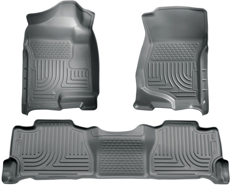 Husky Liners 07-13 GM Escalade ESV/Avalanche/Suburban WeatherBeater Gray Front/2nd Row Floor Liners