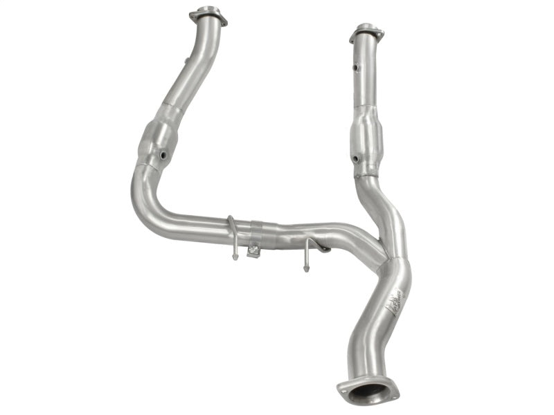 aFe Twisted Steel 3in-3.5in Y-Pipe SSS Exhaust w/ Cats 11-14 Ford F-150 EcoBoost V6-3.5L (tt)