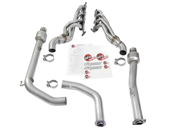 aFe Twisted Steel Headers & Y-Pipe (Street) Stainless Steel 10-16 Toyota Tundra V8 5.7L