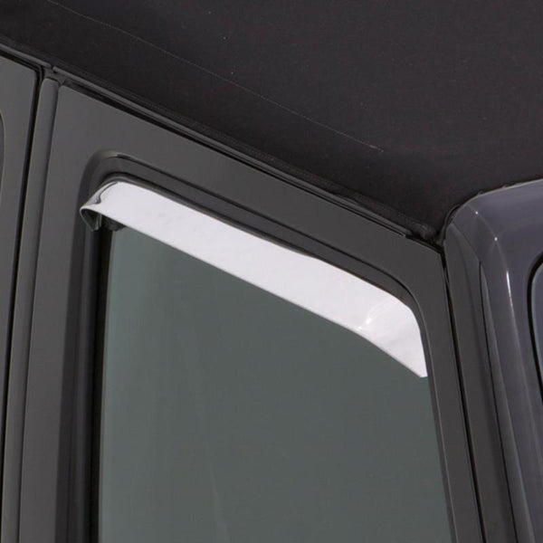 AVS 97-06 Jeep Wrangler Ventshade Window Deflectors 2pc - Stainless