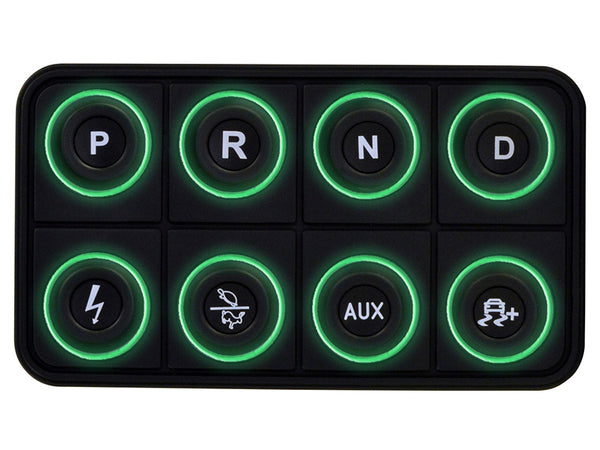 AEM EV 8 Button Keypad CAN Based Programmable Backlighting