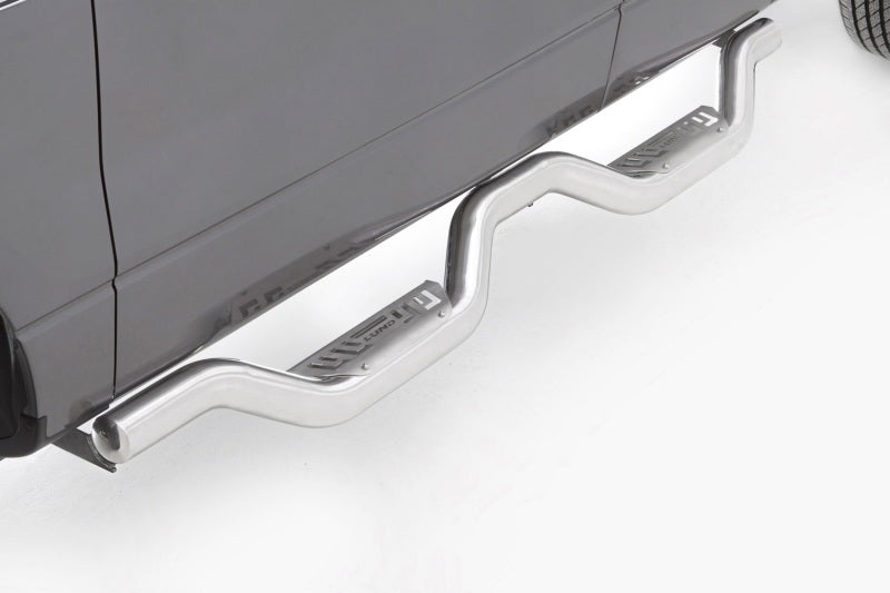 Lund 07-17 Chevy Silverado 2500 Crew Cab Latitude Nerf Bars - Polished