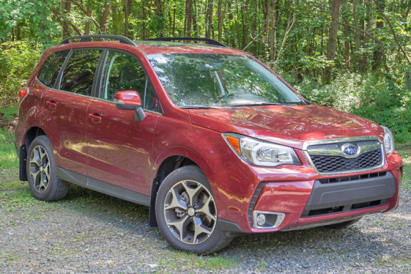 Rally Armor 14+ Subaru Forester Black Mud Flap w/ Grey Logo