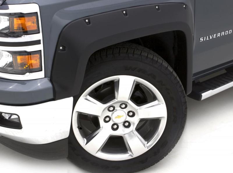 Lund 99-07 Chevy Silverado 1500 RX-Rivet Style Textured Elite Series Fender Flares - Black (4 Pc.)