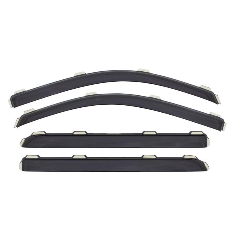 AVS 2004 Ford Ecosport (Brazil) Ventvisor In-Channel Front & Rear Window Deflectors 4pc - Smoke