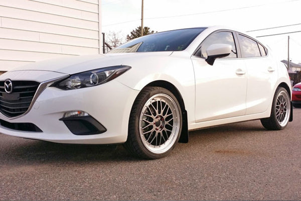 Rally Armor 2014+ Mazda 3 Red Mud Flap W/ White Logo