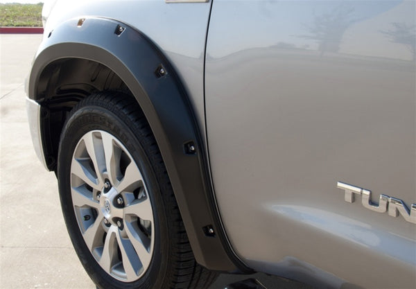 Lund 07-13 Toyota Tundra RX-Rivet Style Smooth Elite Series Fender Flares - Black (4 Pc.)